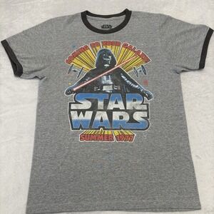 Star Wars Mens Graphic T-shirt Medium Coming To Your Galaxy Summer 1977  grunge